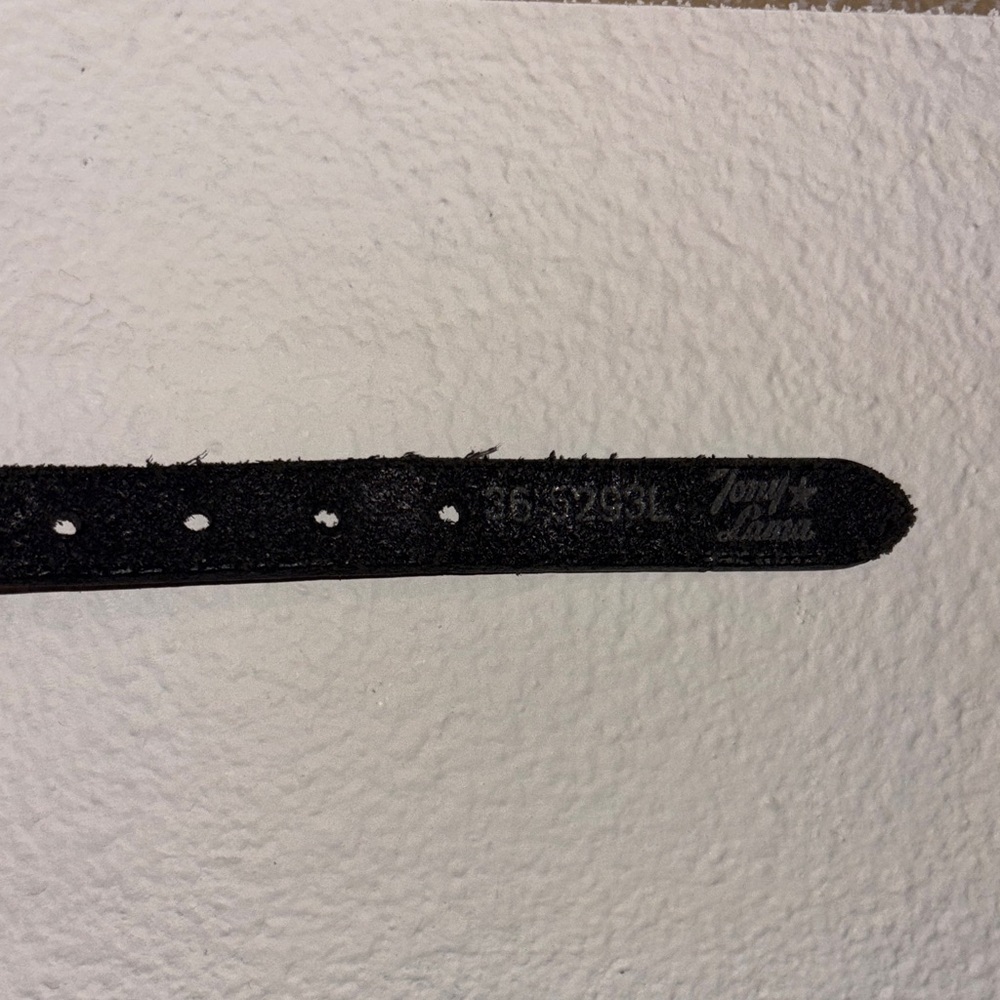 Tony Lama Black Silver 1996 Concho Belt vintage - Picture 2 of 6